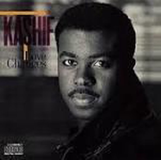 Albumcover met de tekst "KASHIF Love Changes". Close-up van Kashif.