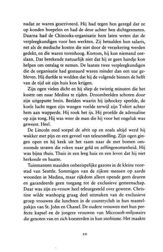 Pagina met tekst, Nederlandse roman.