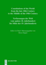 Constitutions of the World from Late 18th Century to the Middle of the 19th Century- Constitutions of the World from the late 18th Century to the Middle of the 19th Century, Vol. 13, Constitutional Documents of Portugal and Spain 1808-1845