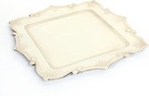 Decoratie bord mila maat in cm: 38x38 champagne classic