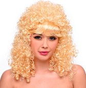 Partychimp Pruik Curly Bond