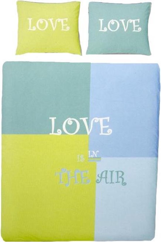 Housse de Couette Covers & Co Love Is In The Air - Simple - 140x200 / 220 cm - Vert