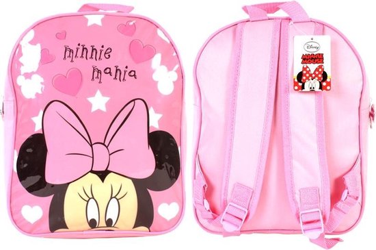 Sac à dos Minnie Mouse coeurs et étoiles de Disney - 2-5 ans - sac à dos /  cartable rose | bol