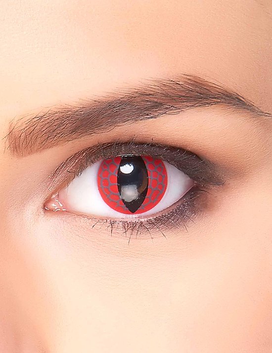 Rode draken ogen contactlenzen voor volwassenen - Schmink | bol.com