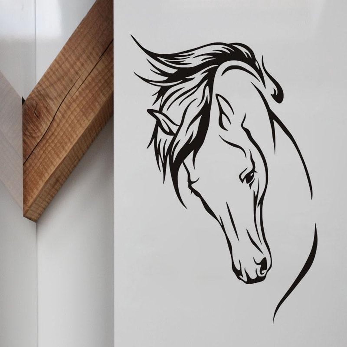 Muursticker Paard - Voor Woonkamer / Slaapkamer / Keuken / Manege