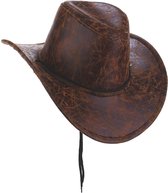 Vegaoo - Cowboy hoed nep leer voor volwassenen