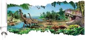 Dinosaurus Muursticker - 90 x 46 cm - dinosaurussen - dino - kinderkamer