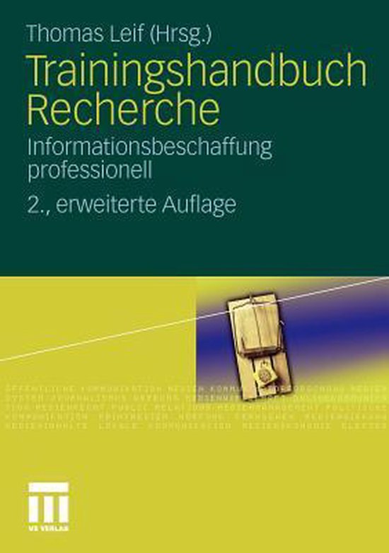 Trainingshandbuch Recherche - cover