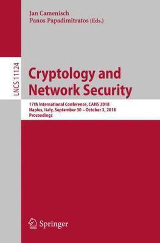 Lecture Notes in Computer Science11124- Cryptology and Netwo ... - cover