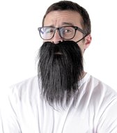 PARTYPRO - Zwarte hipster baard voor volwassenen