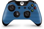 Xbox One Controller Skin Brushed Blauw Sticker