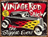 Vintage Rod - Retro wandbord - Auto - Amerika USA - metaal.