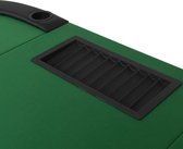 Pokertafel voor 9 spelers ovaal 3-voudig inklapbaar groen