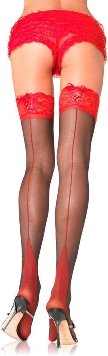 Goedkoopste Cuban Heel 2 Tone Stockings