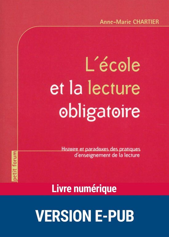 Petit forum - L'école et la lecture obligatoire - cover