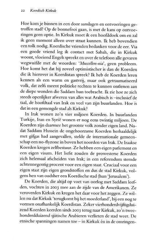 Een pagina uit het boek "Koerdisch Kirkuk".