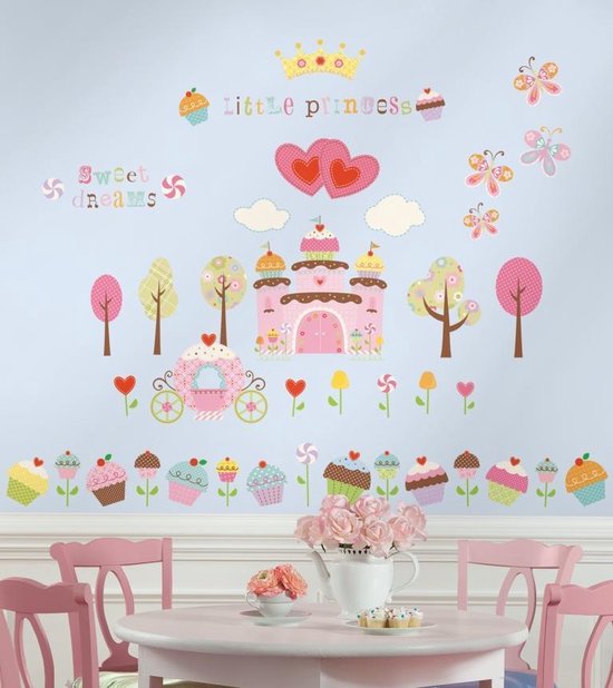 Autocollant mural RoomMates Happi Cupcake - Multi