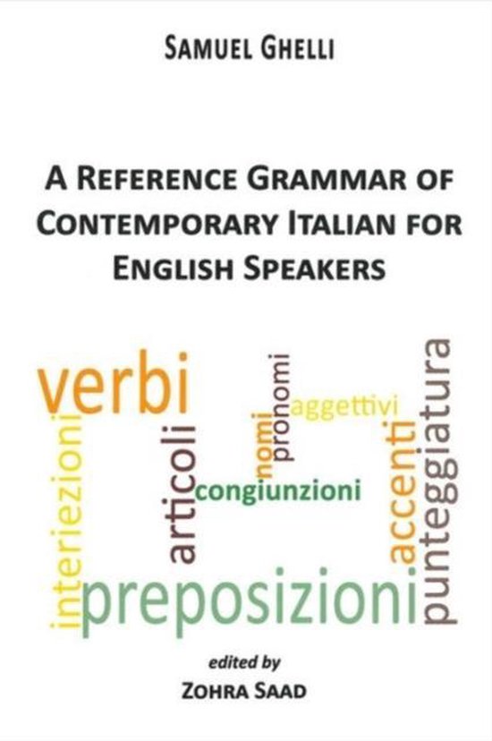 Reference Grammar Of Contemporary Italian For English Speake - cover