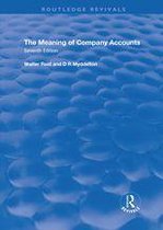 Routledge Revivals - The Meaning of Company Accounts
