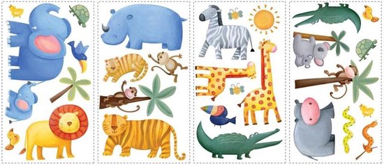 RoomMates Muursticker Sticker Jungle Adventure - Multi