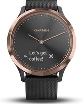 Garmin Vivomove HR - Hybride Smartwatch - 43 mm - Roségoud/zwart