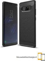 Nieuwetelefoonhoesjes.nl Samsung Galaxy Note 8 Siliconen hoesje (zwart)