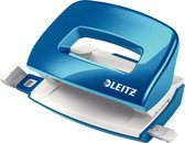 Leitz WOW Mini Perforator - Perforeert Tot 10 Vel - Voor Mappen En Ringbanden - Ideaal Voor Thuiskantoor/Thuiswerkplek - Blauw