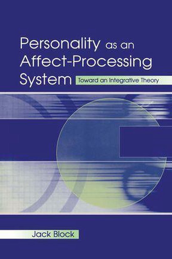 Personality as an Affect-processing System - cover