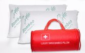 Swiss Bamboo Pillow - Hoofdkussen -  - Zwitsers luxe bamboe - Antibacterieel - Hypoallergeen - 50x70 cm ( 2 stuks )