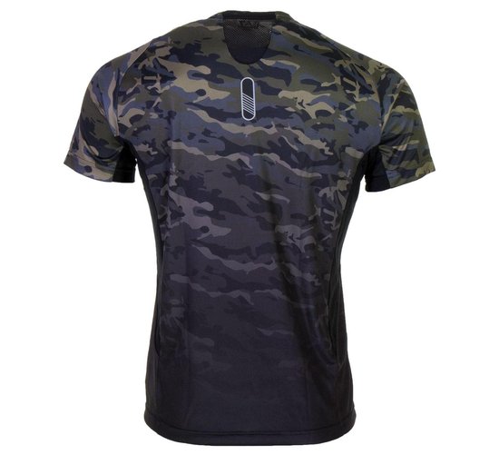 EA7 Ventus Camo T shirt Heren Sportshirt Maat M Mannen groen