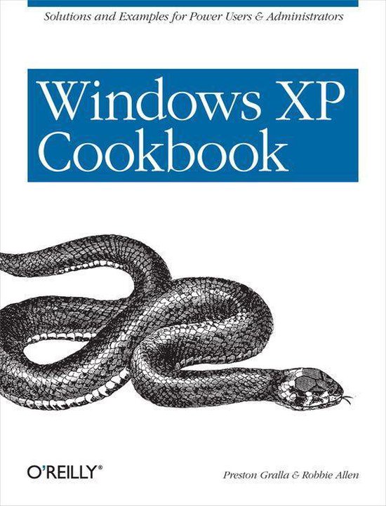 Windows XP Cookbook - cover