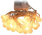 Benson LED Licht Snoer - 30x Warm Witte Sfeerverlichting op Kabel - Werkt op 3x AA - IP44