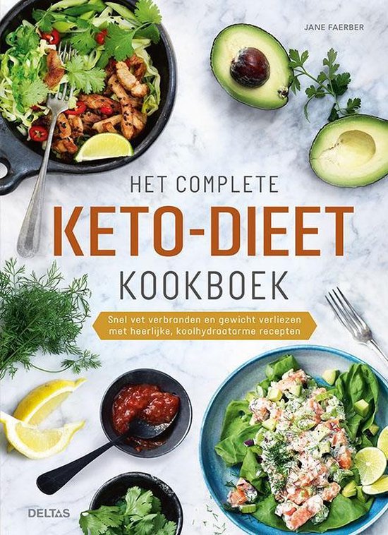 Boekomslag voor Het complete keto-dieet kookboek