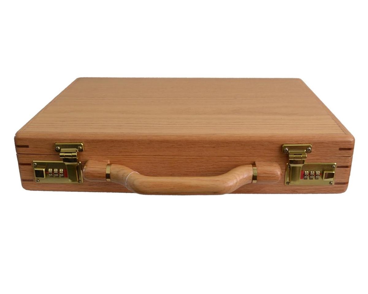 Houten attaché case koffer Oak | bol.com