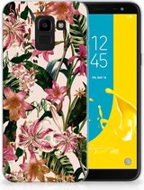 Geschikt voor Samsung Galaxy J6 2018 Uniek TPU Hoesje Flowers