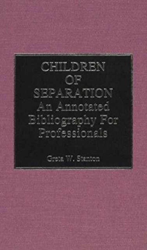 Children of Separation - cover