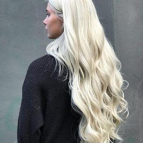 ontwerper Om toevlucht te zoeken Onrechtvaardig Clip In Hairextensions 70/75cm 120gram 100%Echt haar extensions licht blond  | bol.com