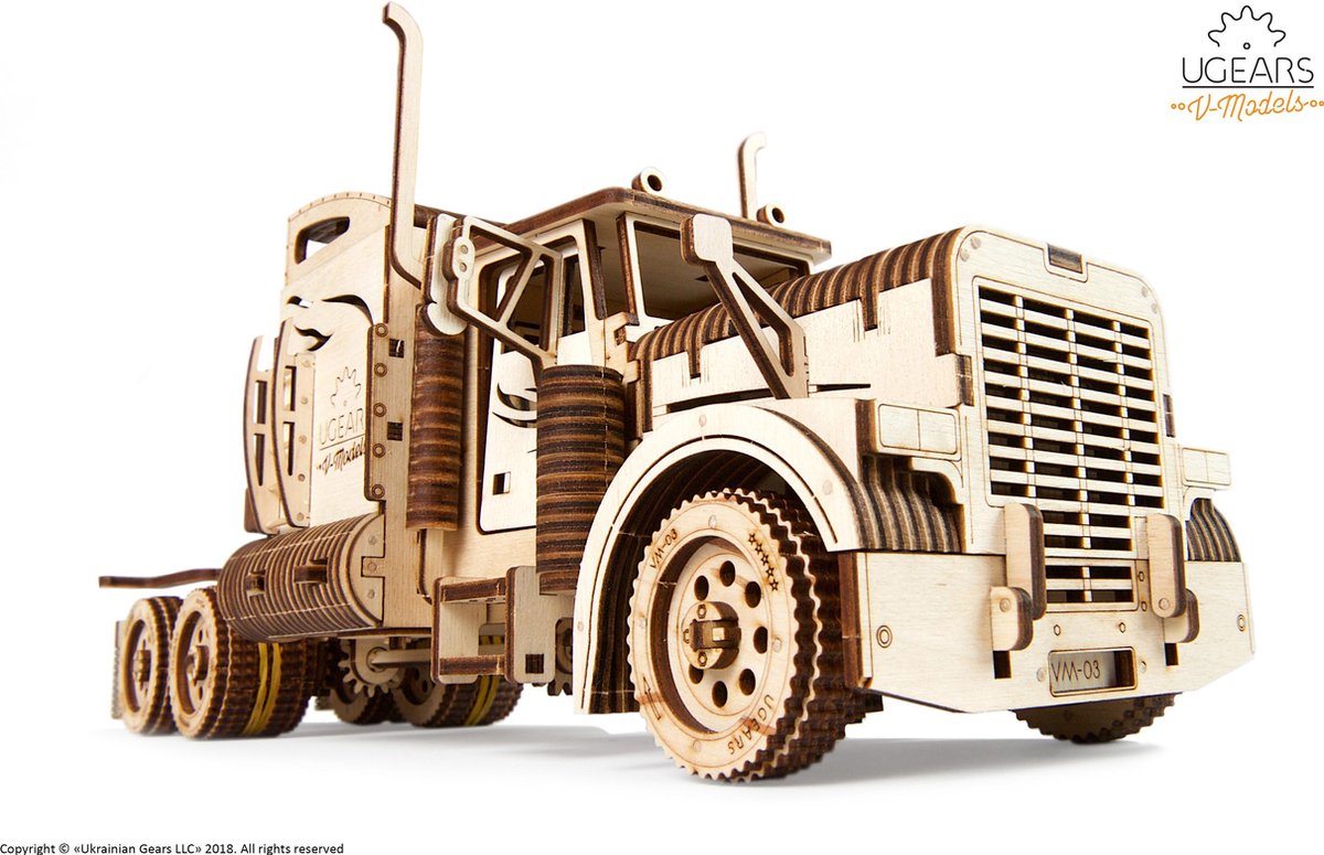 UGEARS Houten 3D Model - Heavy Boy Truck — afbeelding 16