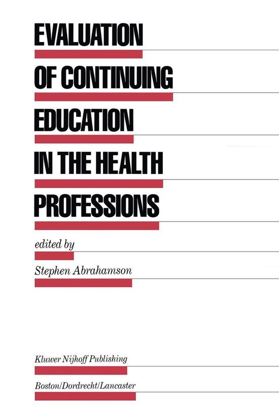 Education (R0) - Evaluation of Continuing Education in the H ... - cover