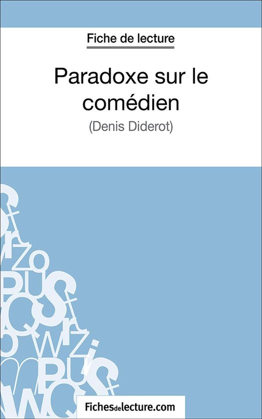 Paradoxe sur le comédien - cover