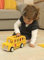 Indigo Jamm Houten Schoolbus | Houten Speelgoed Schoolbus | Speelgoed voertuigen