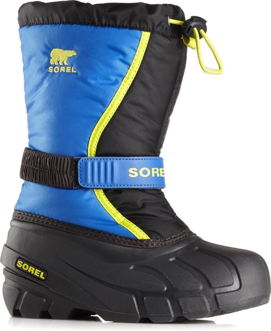 Sorel Snowboots - Maat 28 - Unisex - blauw/zwart/geel | bol.com