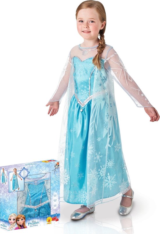 Luxe Elsa jurk Frozen - Verkleedkleding - 92/104 | bol