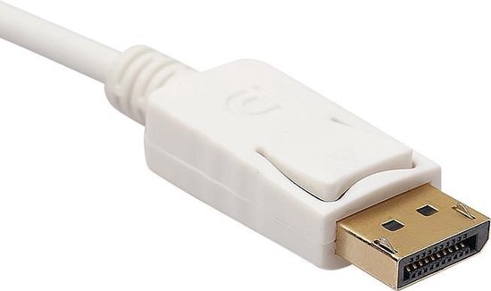 Full HD Displayport Naar HDMI Kabel Converter Adapter - Male / Female - DP To HDMI - Wit - AA Commerce