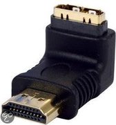 Valueline kabeladapters/verloopstukjes HDMI haakse adapter verguld