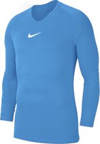 Nike Dry Park First Layer Longsleeve Shirt  Thermoshirt - Maat 116  - Unisex - licht blauw