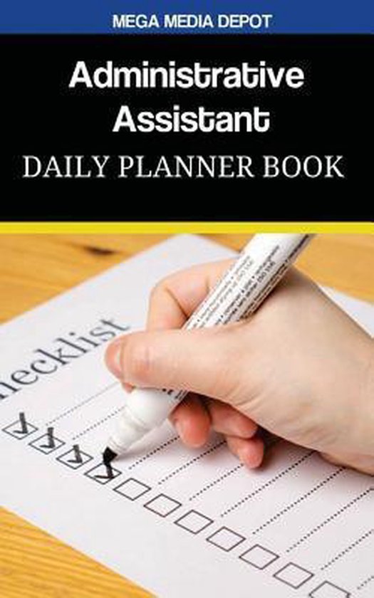 Administrative Assistant Daily Planner Book, Mega Media Depot