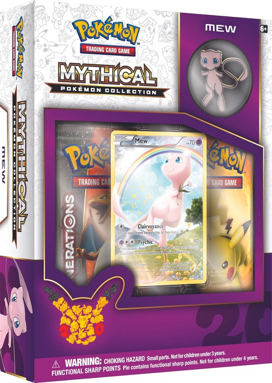 Afbeelding van het spel Pokémon TCG 20th Anniversary Mythical Pokémon Collection Mew