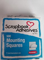 3L mounting Squares Wit Permanent 500 stuks