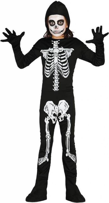 Kostuum kinderen botten gloeiende pyjama skelet kinderen Halloween skelet romper glow in het donker Halloween cadeau voor zoon cadeau voor dochter Kleding Unisex kinderkleding pakken 